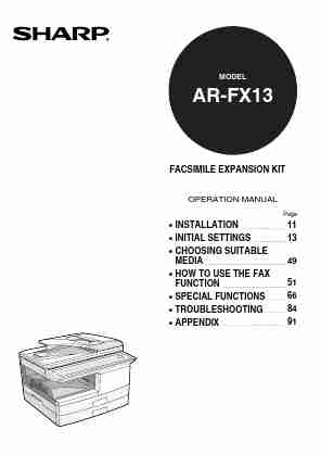 Sharp Fax Machine AR-FX13-page_pdf